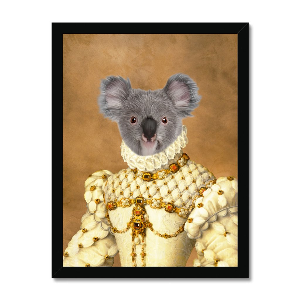 The Princess: Animal Art Framed Portrait - Paw & Glory - Dog Portraits - Pet Portraits