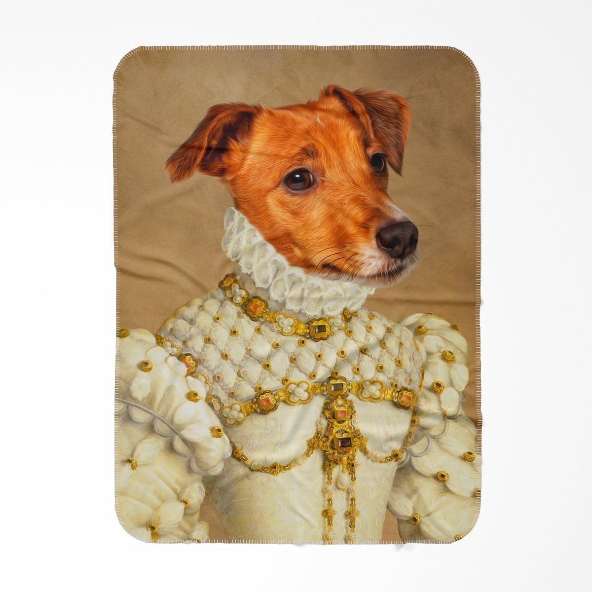 The Princess: Custom Pet Blanket - Paw & Glory - Dog Portraits - Pet Portraits