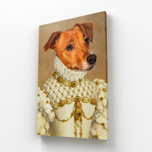 The Princess: Custom Pet Canvas - Paw & Glory - Dog Portraits - Pet Portraits