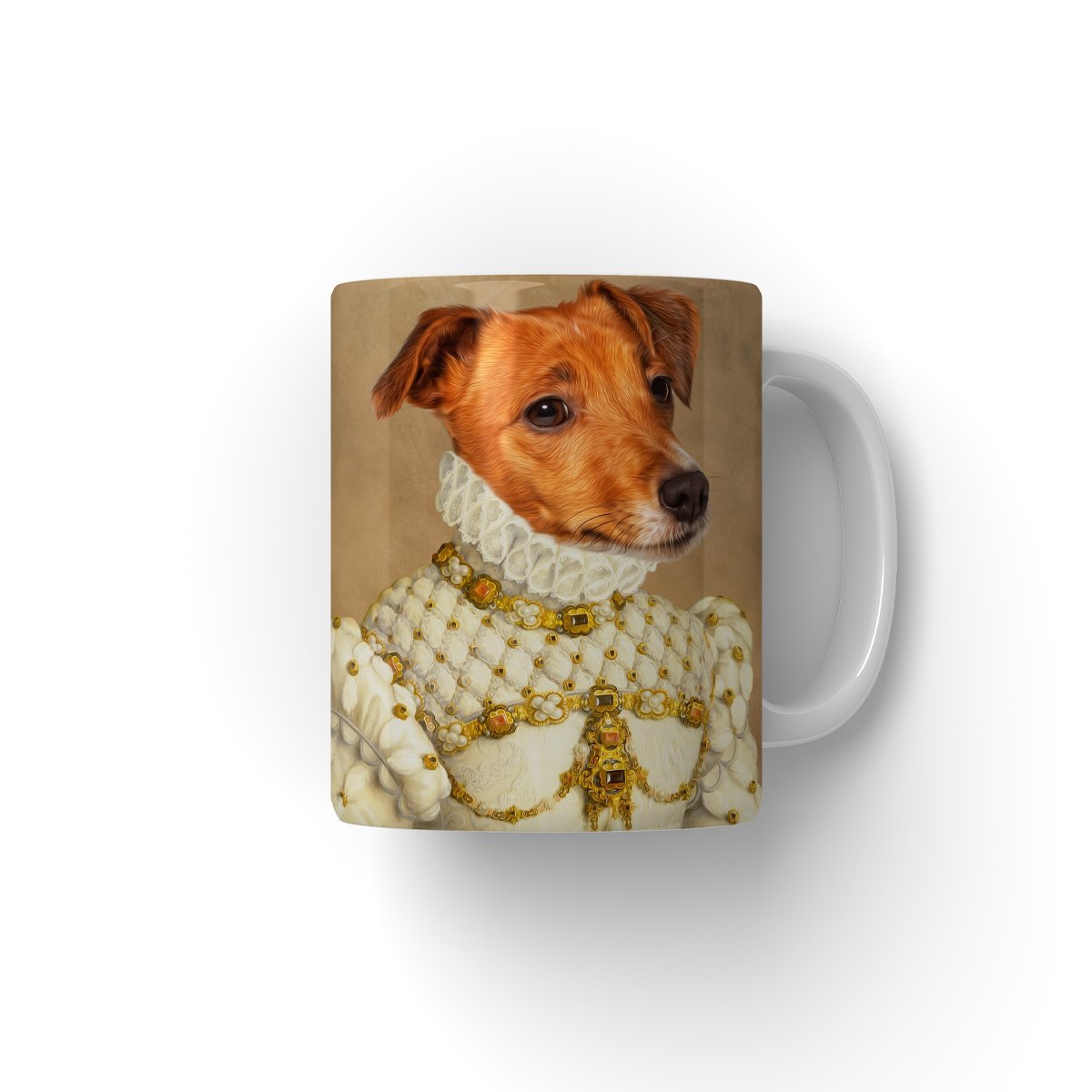 The Princess: Custom Pet Coffee Mug - Paw & Glory - Dog Portraits - Pet Portraits