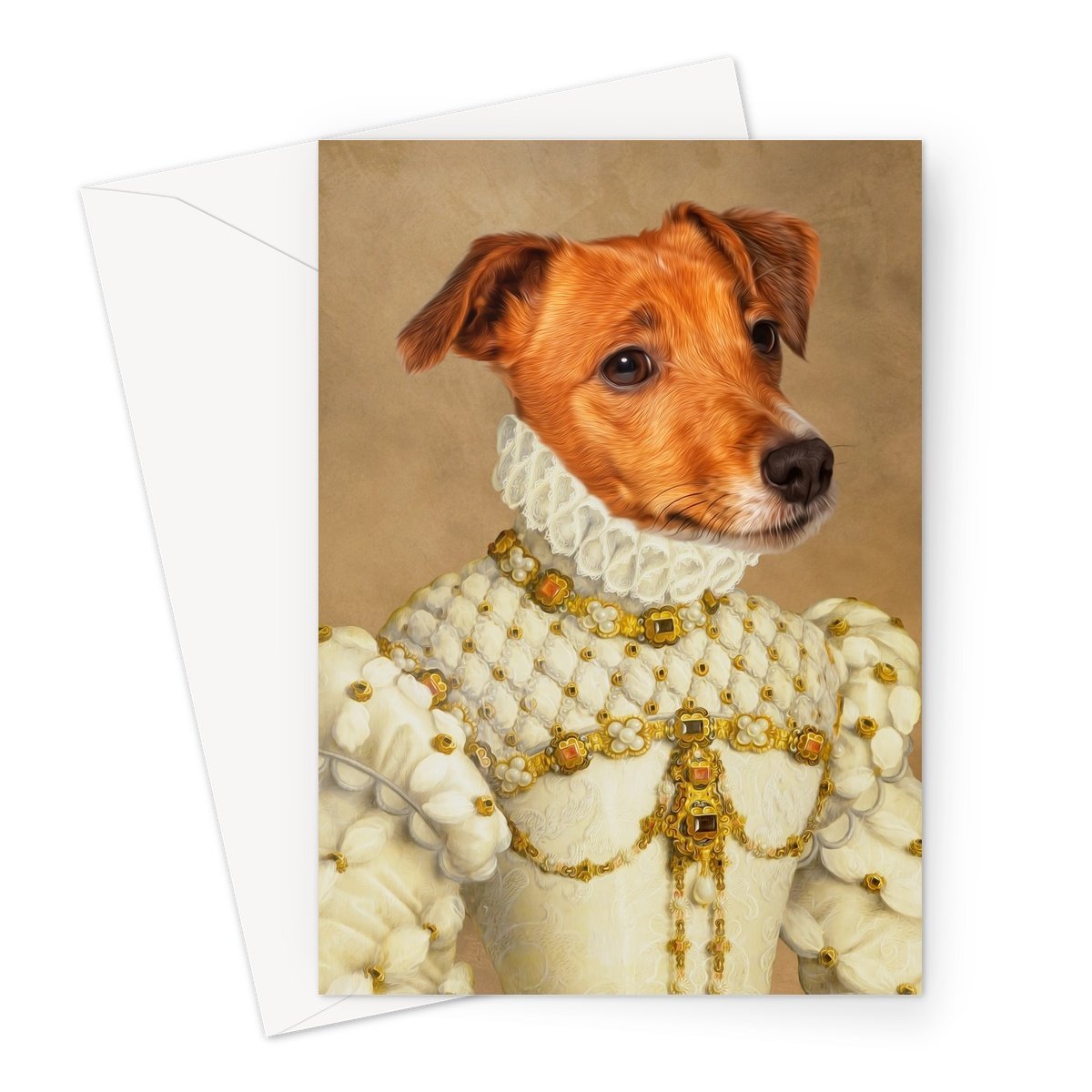 The Princess: Custom Pet Greeting Card - Paw & Glory - Dog Portraits - Pet Portraits