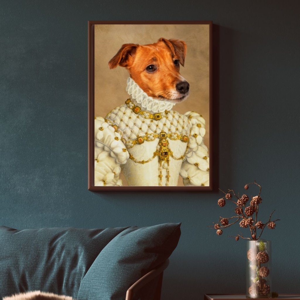 The Princess: Custom Pet Poster - Paw & Glory - Dog Portraits - Pet Portraits