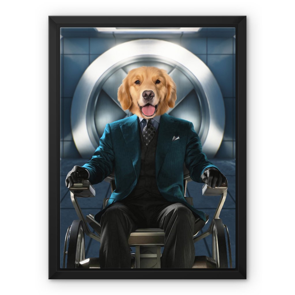 The Professor (X - Men Inspired): Custom Pet Canvas - Paw & Glory - Dog Portraits - Pet Portraits