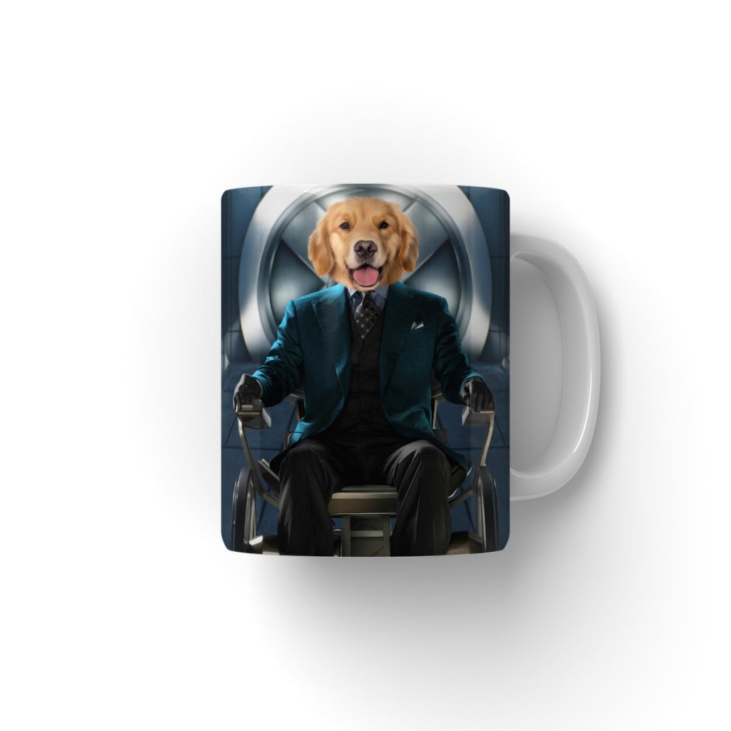 The Professor (X - Men Inspired): Custom Pet Coffee Mug - Paw & Glory - Dog Portraits - Pet Portraits