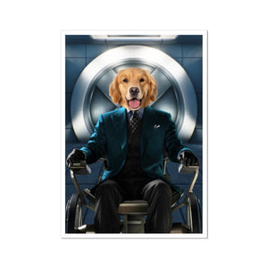 The Professor (X - Men Inspired): Custom Pet Portrait - Paw & Glory - Dog Portraits - Pet Portraits