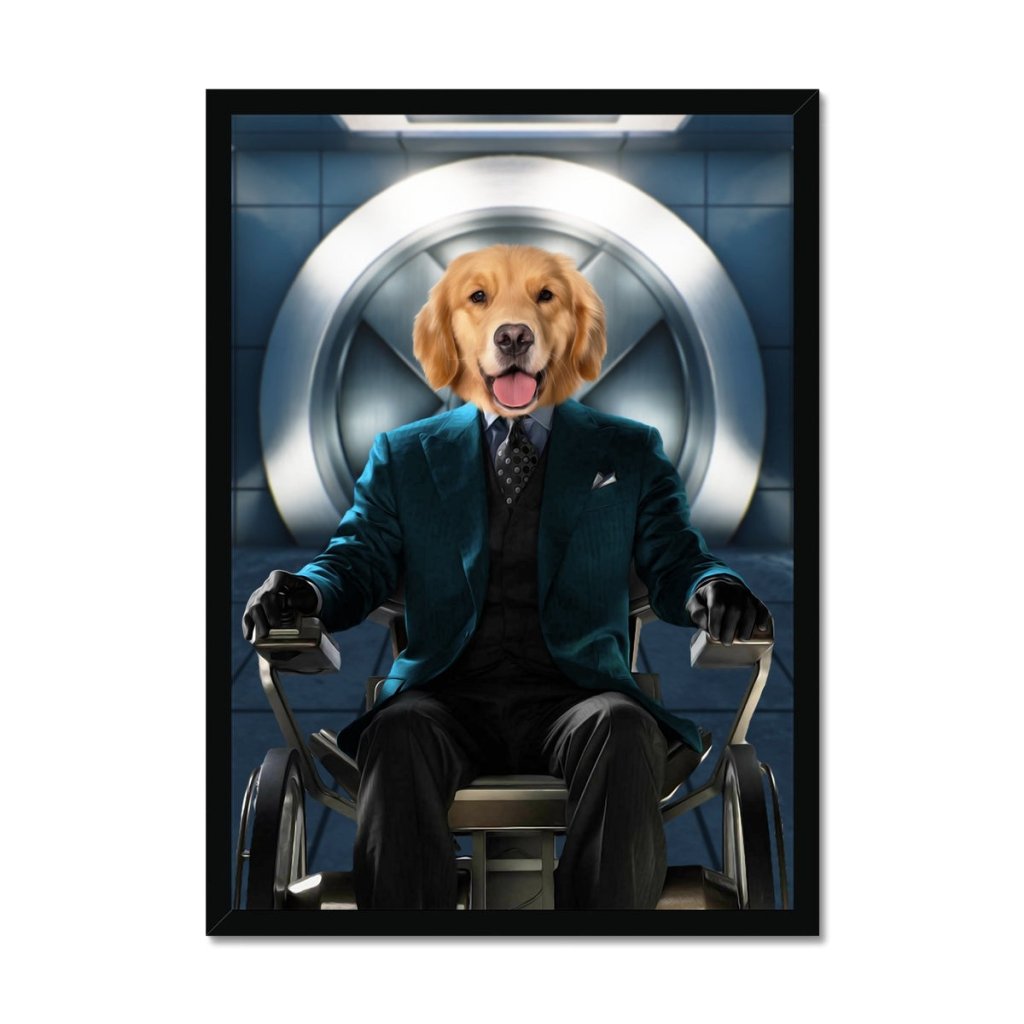 The Professor (X - Men Inspired): Custom Pet Portrait - Paw & Glory - Dog Portraits - Pet Portraits