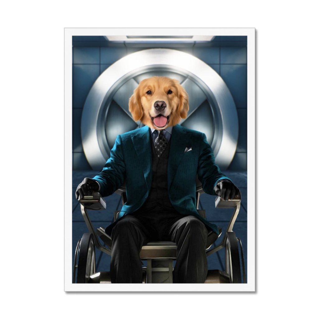 The Professor (X - Men Inspired): Custom Pet Portrait - Paw & Glory - Dog Portraits - Pet Portraits