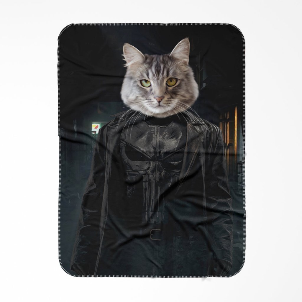 The Punisher: Custom Pet Blanket - Paw & Glory - Dog Portraits - Pet Portraits