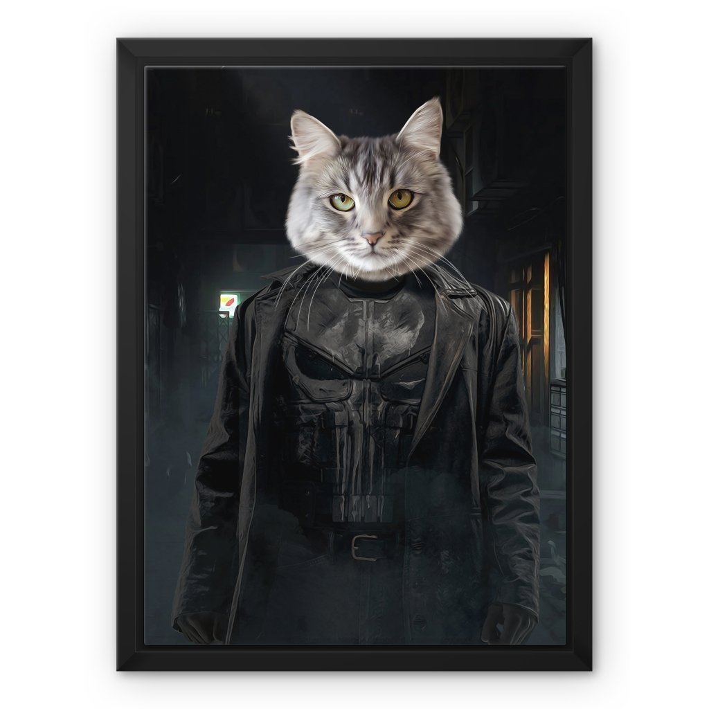 The Punisher: Custom Pet Canvas - Paw & Glory - Dog Portraits - Pet Portraits