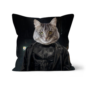 The Punisher: Custom Pet Pillow - Paw & Glory - Dog Portraits - Pet Portraits