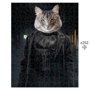 The Punisher: Custom Pet Puzzle - Paw & Glory - Dog Portraits - Pet Portraits