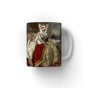 The Queen: Custom Pet Coffee Mug - Paw & Glory - Dog Portraits - Pet Portraits