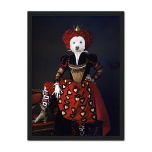 The Queen Of Hearts: Custom Pet Portrait - Paw & Glory - Dog Portraits - Pet Portraits