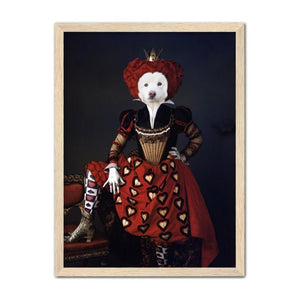 The Queen Of Hearts: Custom Pet Portrait - Paw & Glory - Dog Portraits - Pet Portraits