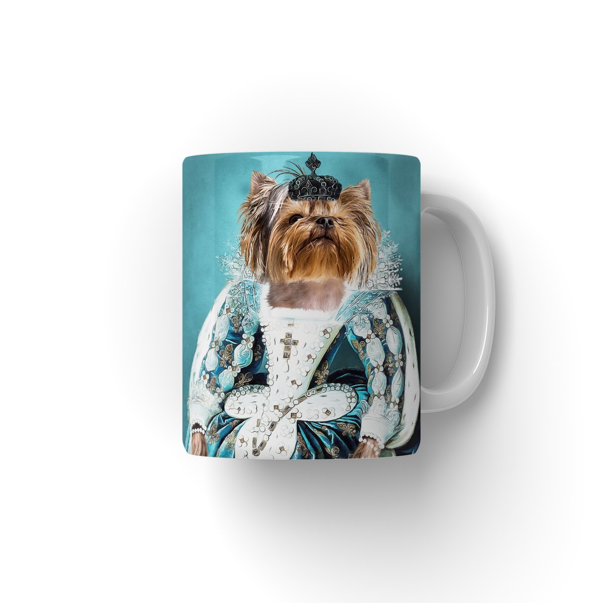 The Queen Regent: Custom Pet Coffee Mug - Paw & Glory - Dog Portraits - Pet Portraits