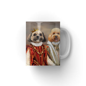 The Queens: Custom Pet Coffee Mug - Paw & Glory - Dog Portraits - Pet Portraits