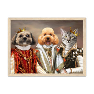 The Queens: Custom Pet Portrait - Paw & Glory - Dog Portraits - Pet Portraits