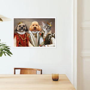 The Queens: Custom Pet Poster - Paw & Glory - Dog Portraits - Pet Portraits