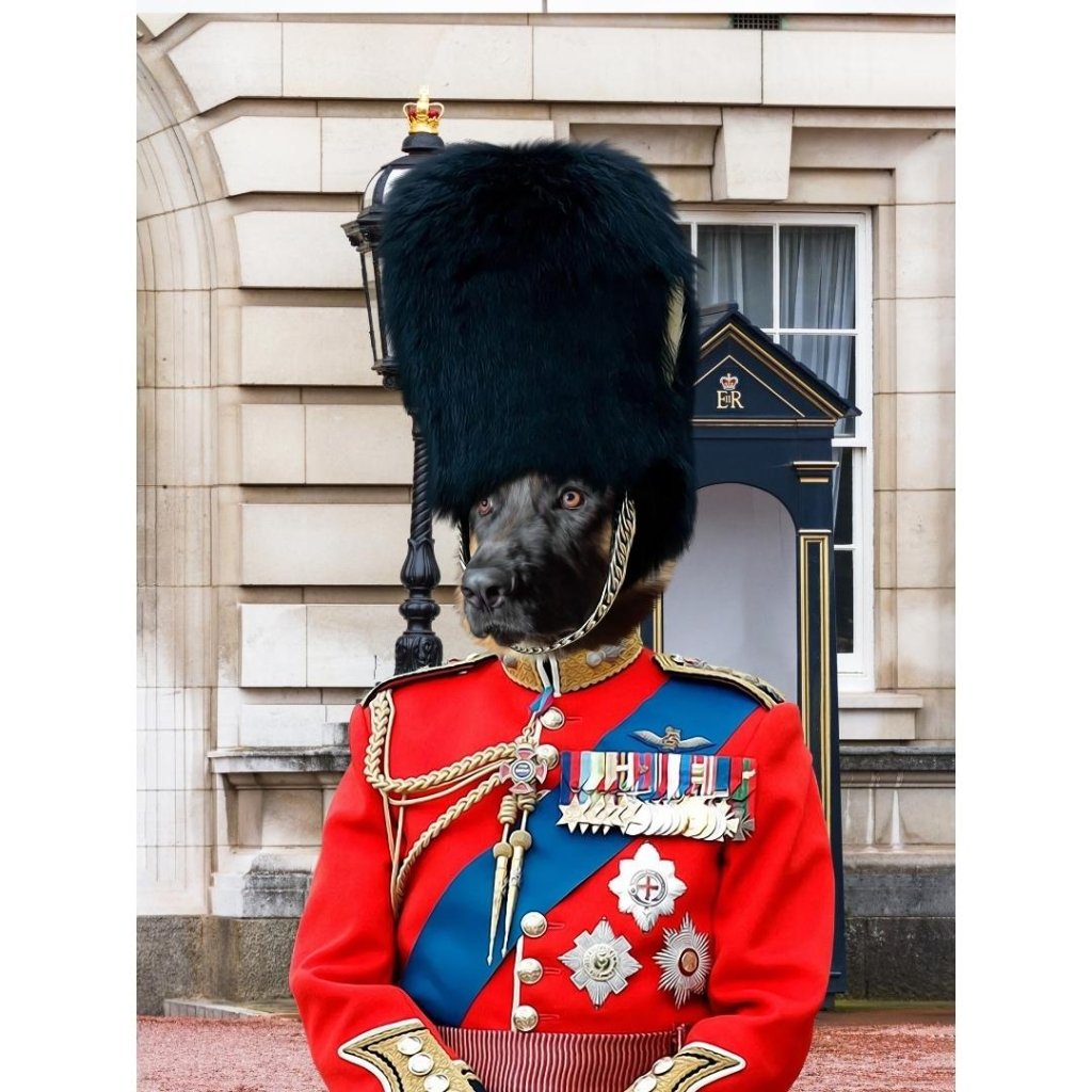 The Queens Guard: Custom Digital Download Pet Portrait - Paw & Glory - Dog Portraits - Pet Portraits