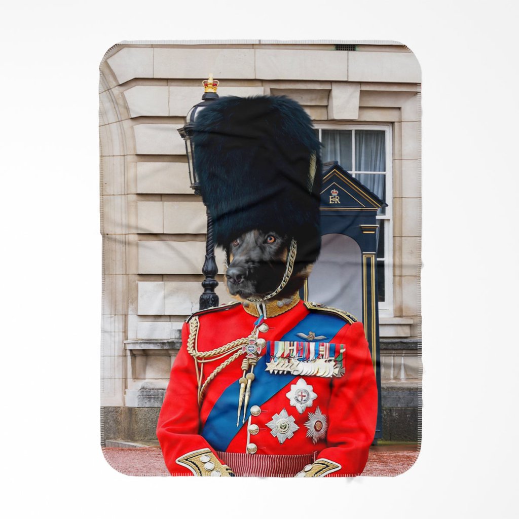 The Queens Guard: Custom Pet Blanket - Paw & Glory - Dog Portraits - Pet Portraits