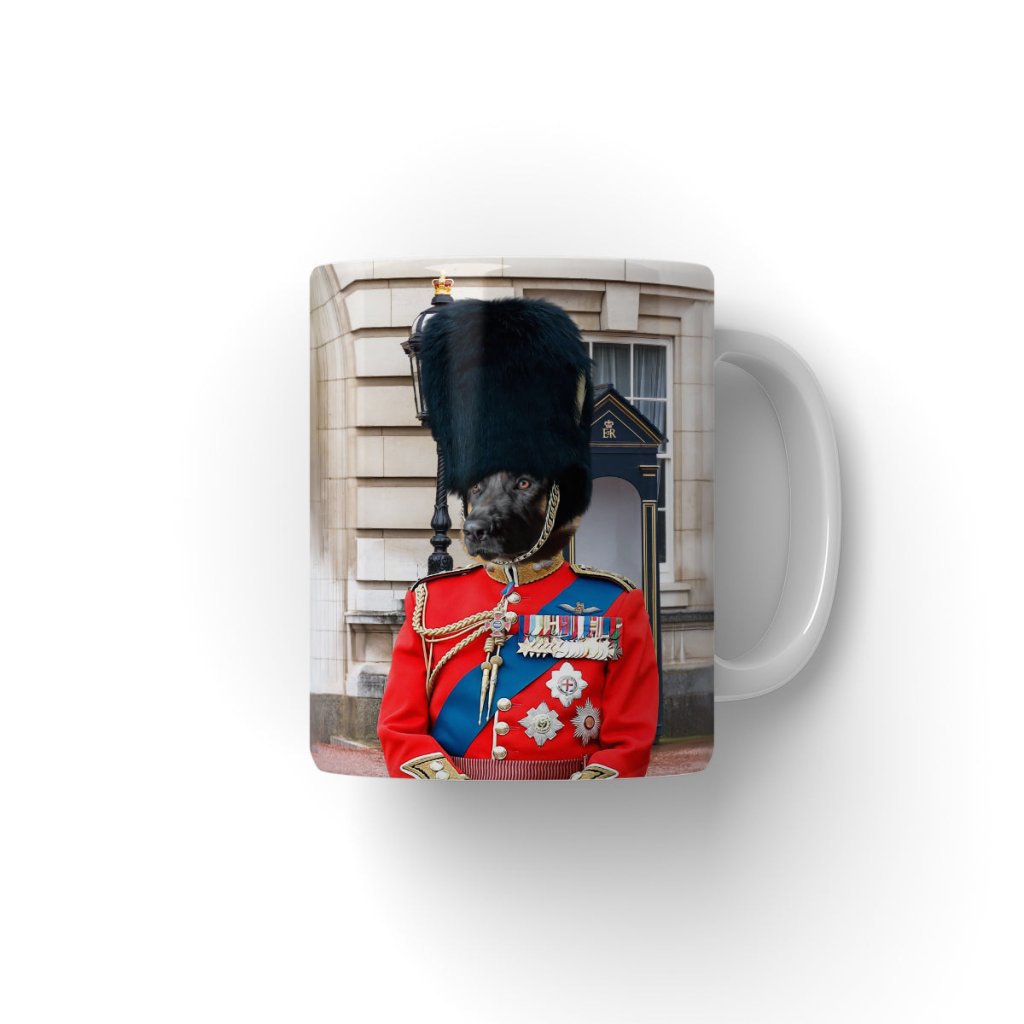 The Queens Guard: Custom Pet Coffee Mug - Paw & Glory - Dog Portraits - Pet Portraits