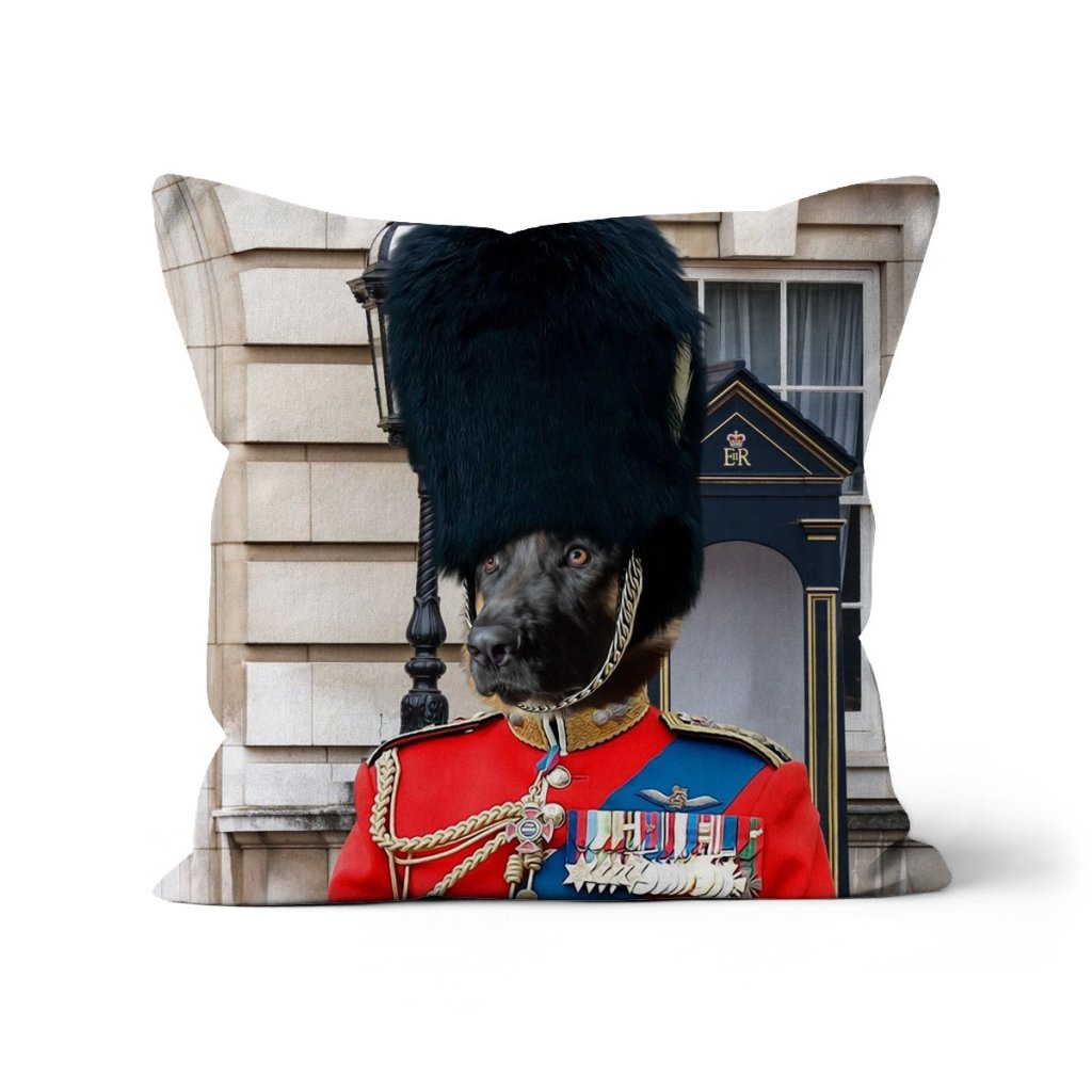 The Queens Guard: Custom Pet Pillow - Paw & Glory - Dog Portraits - Pet Portraits