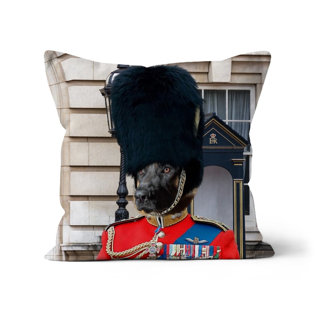 The Queens Guard: Custom Pet Pillow - Paw & Glory - Dog Portraits - Pet Portraits