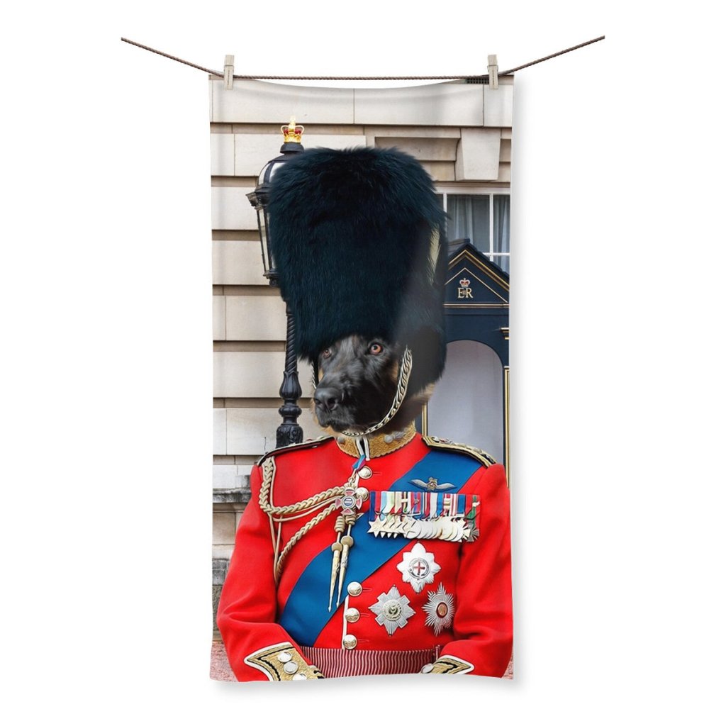 The Queens Guard: Custom Pet Towel - Paw & Glory - Dog Portraits - Pet Portraits