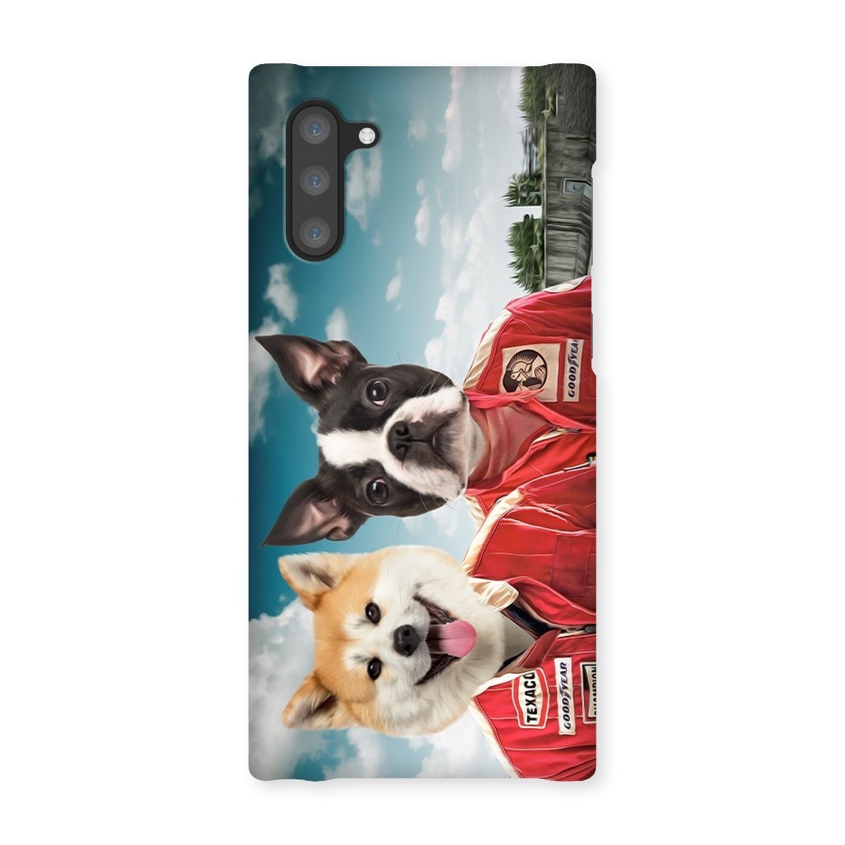 The Race Car Drivers: Custom Pet Phone Case - Paw & Glory - Dog Portraits - Pet Portraits