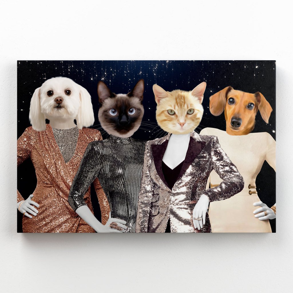 The Real Housewives Of New York: Custom Pet Canvas - Paw & Glory - Dog Portraits - Pet Portraits