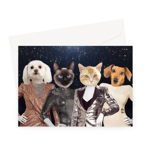 The Real Housewives Of New York: Custom Pet Greeting Card - Paw & Glory - Dog Portraits - Pet Portraits