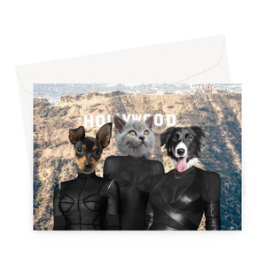 The Reality Sisters: Custom Pet Greeting Card - Paw & Glory - Dog Portraits - Pet Portraits