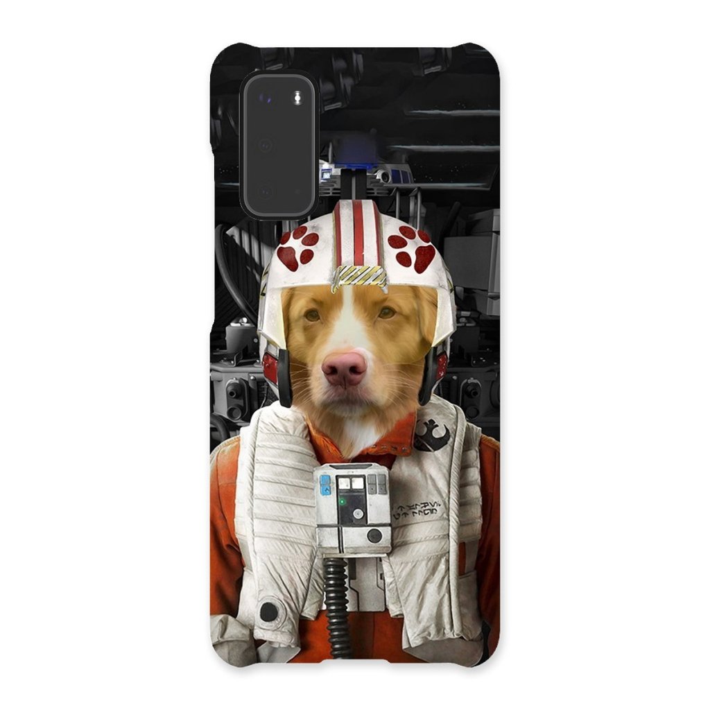 The Rebel Pilot (Star Wars Inspired): Custom Pet Phone Case - Paw & Glory - Dog Portraits - Pet Portraits