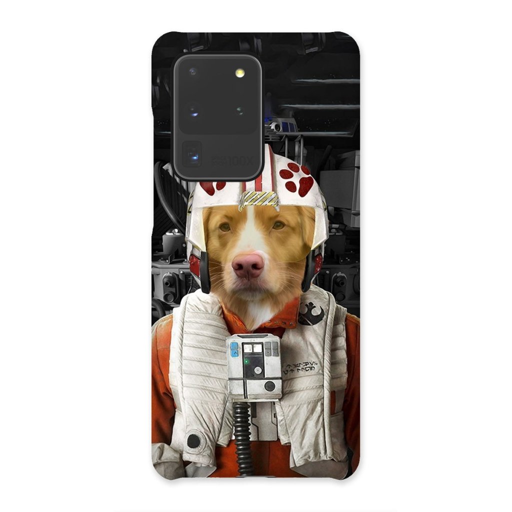 The Rebel Pilot (Star Wars Inspired): Custom Pet Phone Case - Paw & Glory - Dog Portraits - Pet Portraits