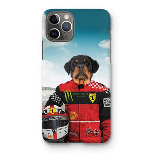 The Red Legendary Driver: Custom Pet Phone Case - Paw & Glory - Dog Portraits - Pet Portraits