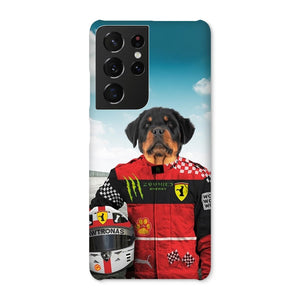 The Red Legendary Driver: Custom Pet Phone Case - Paw & Glory - Dog Portraits - Pet Portraits