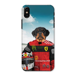 The Red Legendary Driver: Custom Pet Phone Case - Paw & Glory - Dog Portraits - Pet Portraits