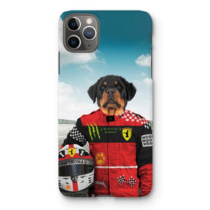 The Red Legendary Driver: Custom Pet Phone Case - Paw & Glory - Dog Portraits - Pet Portraits