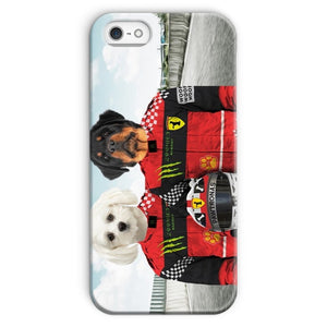 The Red Legendary Drivers: Custom Pet Phone Case - Paw & Glory - Dog Portraits - Pet Portraits