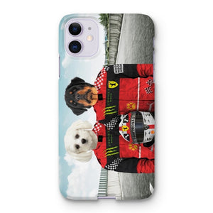 The Red Legendary Drivers: Custom Pet Phone Case - Paw & Glory - Dog Portraits - Pet Portraits