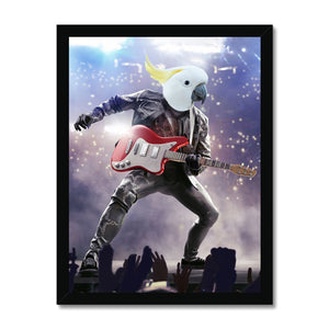 The Rock Star: Animal Art Framed Portrait - Paw & Glory - Dog Portraits - Pet Portraits