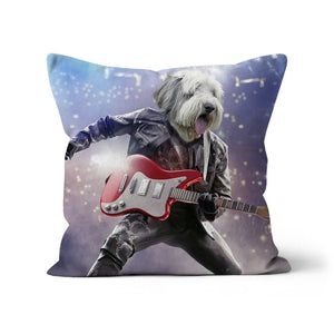 The Rock Star: Custom Pet Pillow - Paw & Glory - Dog Portraits - Pet Portraits