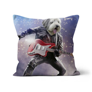 The Rock Star: Custom Pet Pillow - Paw & Glory - Dog Portraits - Pet Portraits