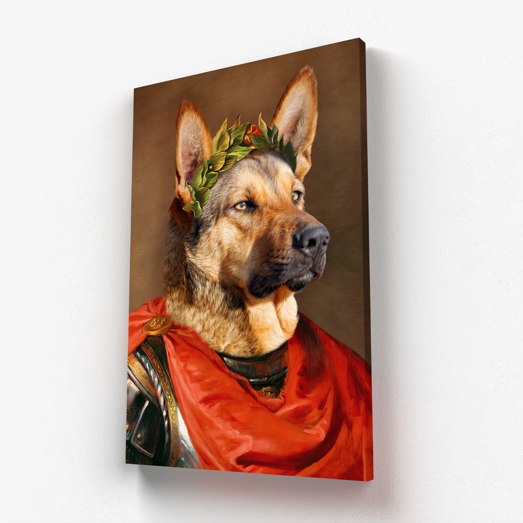 The Roman Emperor: Custom Pet Canvas - Paw & Glory - Dog Portraits - Pet Portraits