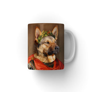 The Roman Emperor: Custom Pet Coffee Mug - Paw & Glory - Dog Portraits - Pet Portraits