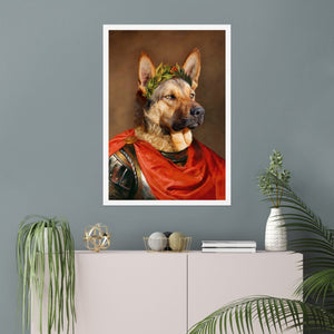 The Roman Emperor: Custom Pet Poster - Paw & Glory - Dog Portraits - Pet Portraits