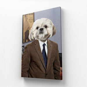 The Ron (Parks and Recreation Inspired): Custom Pet Canvas - Paw & Glory - Dog Portraits - Pet Portraits