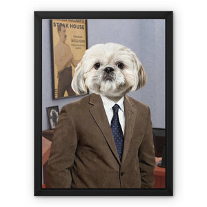 The Ron (Parks and Recreation Inspired): Custom Pet Canvas - Paw & Glory - Dog Portraits - Pet Portraits