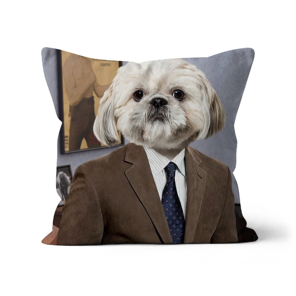 The Ron (Parks and Recreation Inspired): Custom Pet Pillow - Paw & Glory - Dog Portraits - Pet Portraits