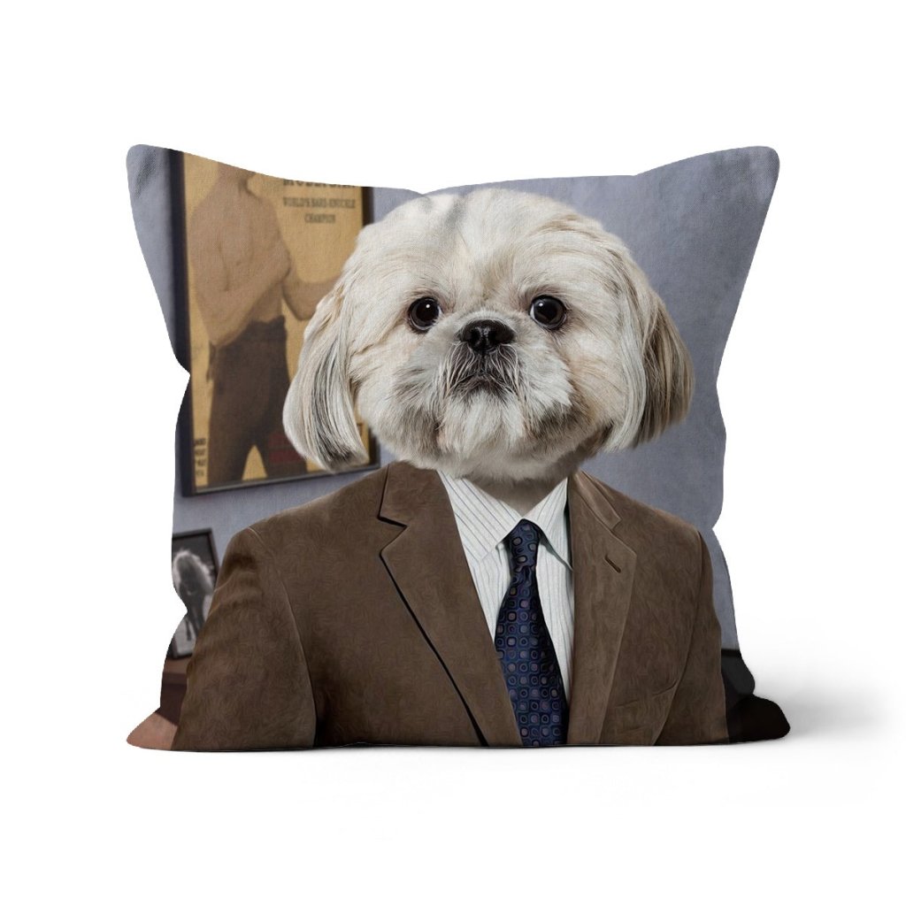 The Ron (Parks and Recreation Inspired): Custom Pet Pillow - Paw & Glory - Dog Portraits - Pet Portraits